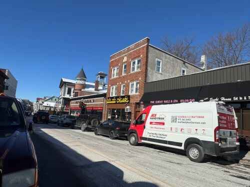 Ace Handyman Services North Jersey Van parked in front of Boonton Downtown 07005