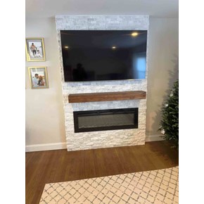 Mantel for Media Wall