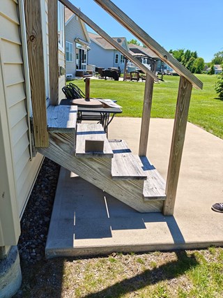 Steps & Railing Replacement Before