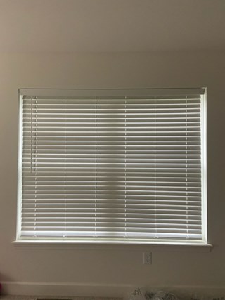 Window after installation of treatments, Burnt Hills, NY
