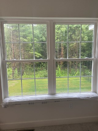 Window before installation of treatments, Burnt Hills, NY