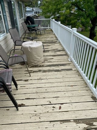 New Deck Keuka Lake Finger Lakes Before