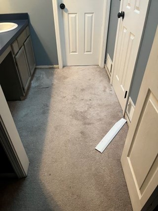 Bathroom Flooring & Vanity Before Rochester 