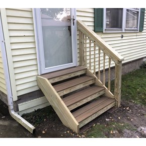 Exterior Stair Build Canandagiua 