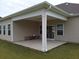Screened in patio before.