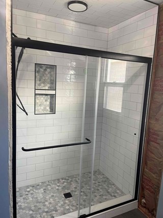 Walk in shower after in Sunset Beach, NC