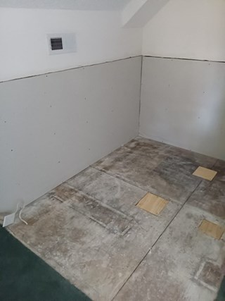 Garden tub after removal in Ocean Isle Beach, NC