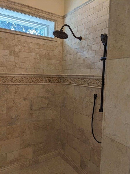 Shower remodel in Southport, NC