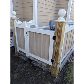 Replaced corner posts to this AC unit enclosure in Shallotte, NC Replaced corner posts to this AC unit enclosure in Shallotte, NC