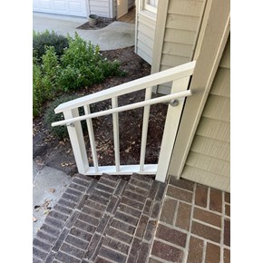 Handrail installed and painted in Ocean Isle Beach, NC Handrail installed and painted in Ocean Isle Beach, NC