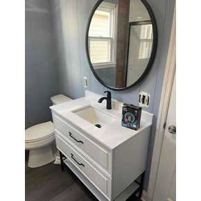 Vanity installation in Carolina Beach, NC Vanity installation in Carolina Beach, NC