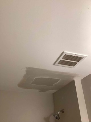 Drywall ceiling repair completed by Ace Handyman Services in Raleigh, NC