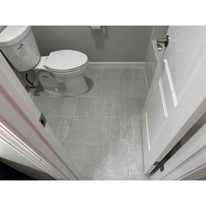 A completed bathroom remodel in Raleigh NC 27613