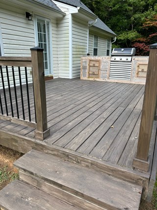 Ace Handyman Services Deck Painting project in Raleigh, NC