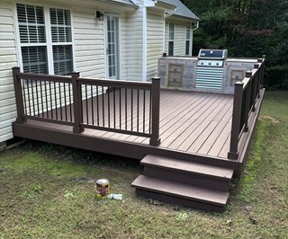 Ace Handyman Services Deck Painting project in Raleigh, NC