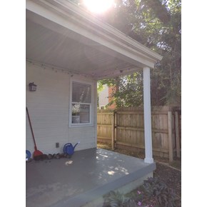 Woodrot Repair and Front Porch Column Installation with Azek in Columbus, Ohio 