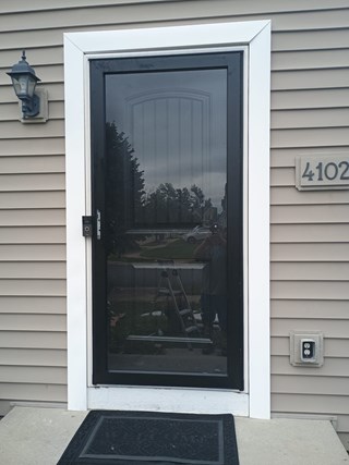 After Ace Handyman Services  installed a new door and storm door in Gahanna, Ohio