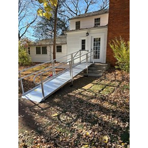 Ace Handyman Services handyman installed a wheelchair ramp in New Albany, Ohio