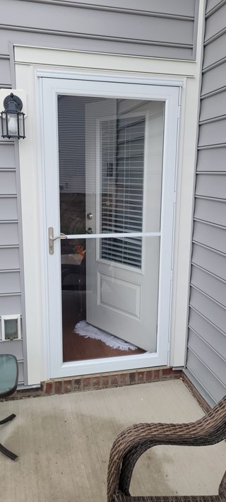 After Ace Handyman Services installed a storm door in Blacklick, Ohio