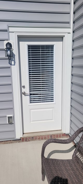 Before Ace Handyman Services installed a storm door in Blacklick, Ohio 