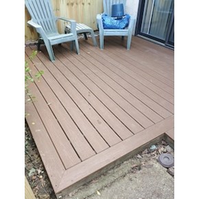 Ace Handyman Services handyman installed Timbertech deck boards in Columbus, Ohio.
