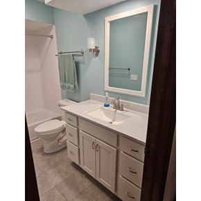 Ace Handyman Services installed an Onyx Collection countertop integrated sinks in Westerville, OH 