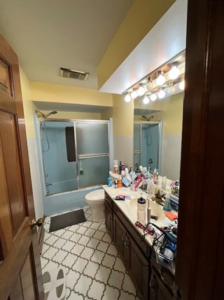 Before Ace Handyman Services remodeled this bathroom in Westerville, Ohio