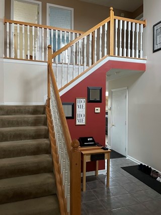 Before Ace Handyman Services remodeled these stairs in Westerville, Ohio