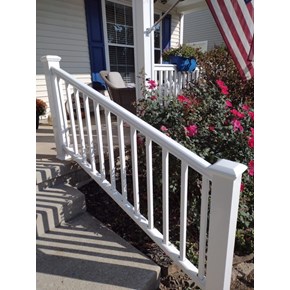 Ace Handyman Services installed a PVC handrail in Westerville, Ohio