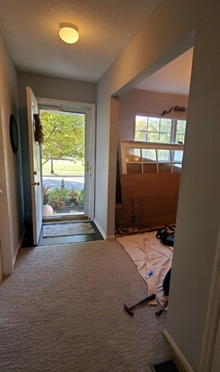 Before French Door Installation in Westerville, Ohio 