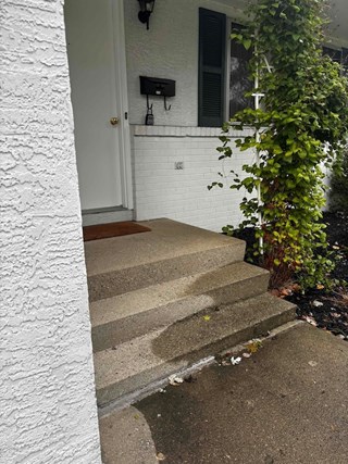 Before Ace Handyman Services handyman installed a handrail in Columbus, Ohio