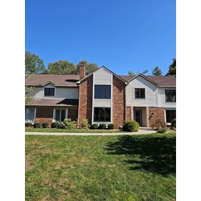 Ace Handyman Services handyman repaired rotten wood and installed new siding home in Hilliard, Ohio.