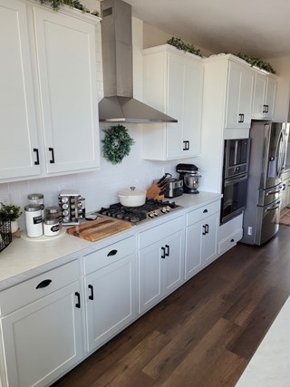 After Ace Handyman Services installed kitchen cabinet handles and pulls in Powell, Ohio