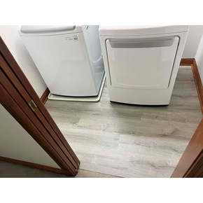 Ace Handyman Services installed LVP flooring in laundry room in Lewis Center, Ohio