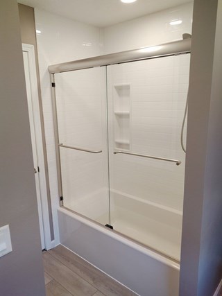After Ace Handyman Services bathroom remodel with Onyx Collection Products in Columbus, Ohio 