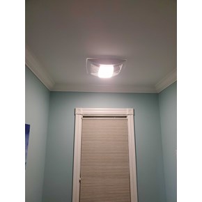 Ace Handyman Services installed a new bathroom fan that vented out of the house in Columbus, Ohio
