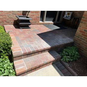 Ace Handyman Services repaired front brick pavers in Powell, Ohio
