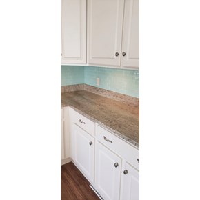 Ace Handyman Services installed glass tile backsplash in Pickerington, Ohio 
