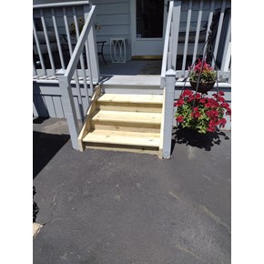 Ace Handyman Services installed new front steps in Canal Winchester, Ohio
