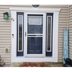 Ace Handyman Services handyman installed a new door in Pickerington, Ohio including installing Onyx Collection products
