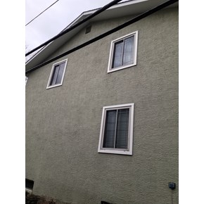 Ace Handyman Services repaired and replaced first and second story exterior window trim in Worthington, Ohio