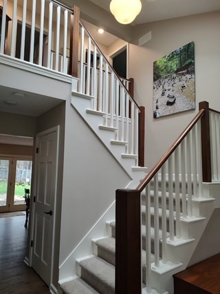 After Ace Handyman Services remodeled these stairs in Pickerington, Ohio