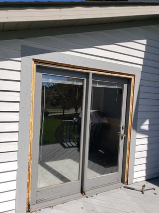 Before Ace Handyman Services Double Door Installation in Pickerington, Ohio