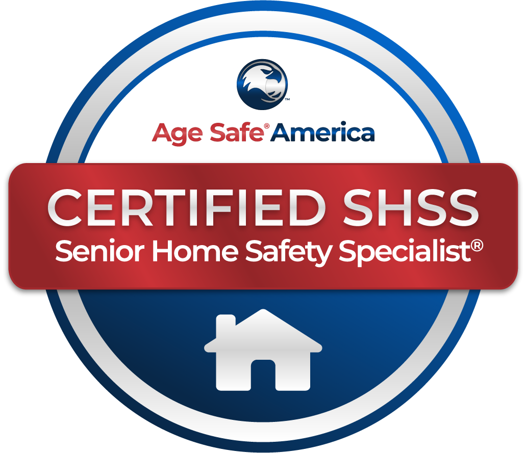Certified Age Safe America SHSS Senior Home Safety Specialist Badge