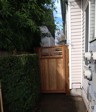 Fence gate addition after