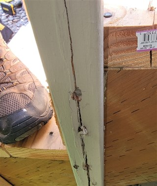 Handyman Handrail Repair Before