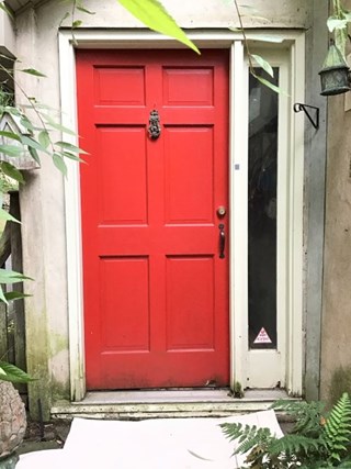 Front Door Restoration in New Hope PA Before