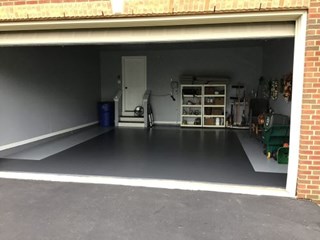 Garage floor painting in Perkasie PA After