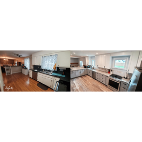 Before & After of Palmyra Kitchen Remodel