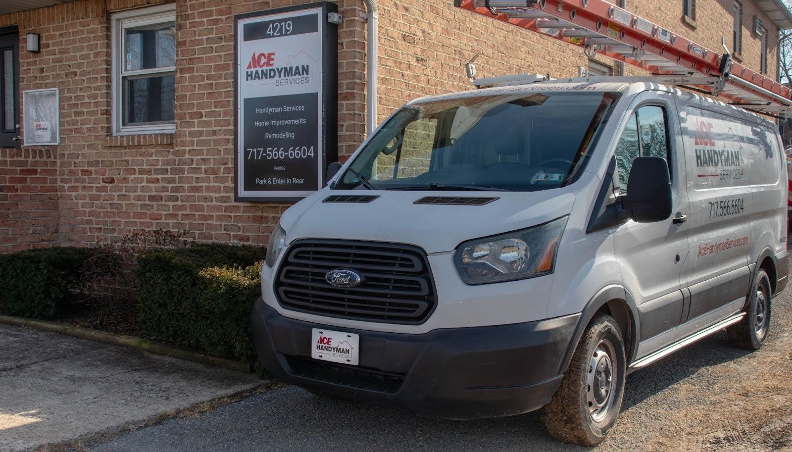 Ace Handyman Services van outside the Harrisburg office Ace Handyman Services van outside the Harrisburg office